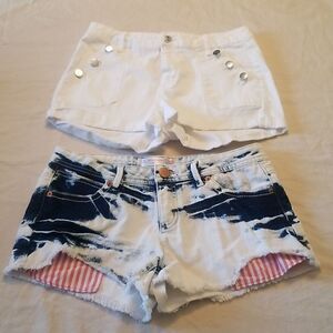 Bundle Lot Womens Juniors Size 9 Denim Jeans Shorts Wear